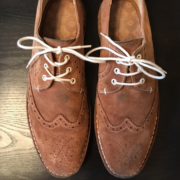 Ted Baker Jamfro Men's Brown Suede Oxford Wingtip - Picture 1 of 6